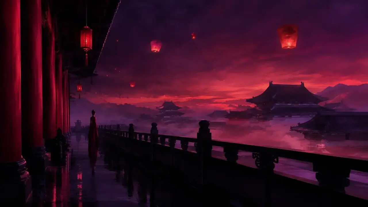烬宫谋 · 番茄短剧 烬宫谋短剧场景背景图,古装题材